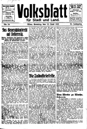 Volksblatt für Stadt und Land