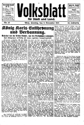 Volksblatt für Stadt und Land