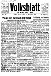 Volksblatt für Stadt und Land