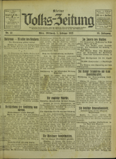 (Österreichische) Volks-Zeitung