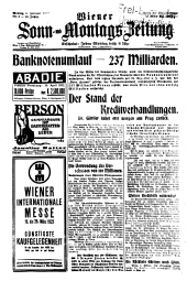 Wiener Sonn- und Montags-Zeitung