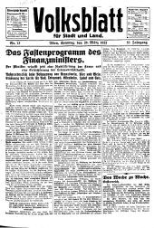 Volksblatt für Stadt und Land