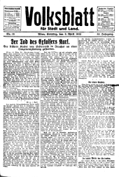 Volksblatt für Stadt und Land