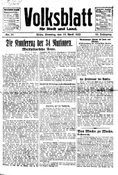 Volksblatt für Stadt und Land