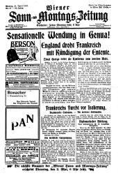 Wiener Sonn- und Montags-Zeitung