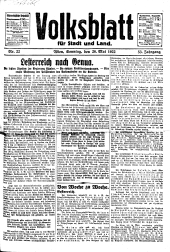 Volksblatt für Stadt und Land