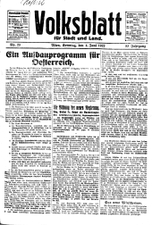 Volksblatt für Stadt und Land