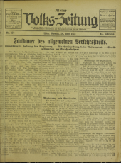 (Österreichische) Volks-Zeitung