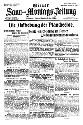 Wiener Sonn- und Montags-Zeitung