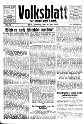 Volksblatt für Stadt und Land