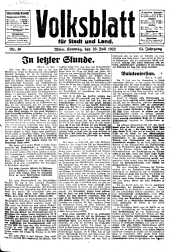 Volksblatt für Stadt und Land