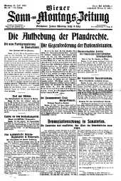 Wiener Sonn- und Montags-Zeitung