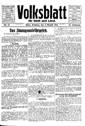 Volksblatt für Stadt und Land