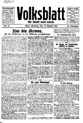 Volksblatt für Stadt und Land