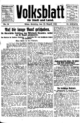 Volksblatt für Stadt und Land