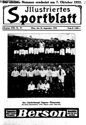 Illustriertes (Österreichisches) Sportblatt
