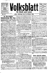 Volksblatt für Stadt und Land