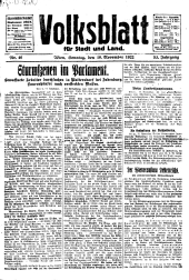 Volksblatt für Stadt und Land