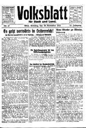 Volksblatt für Stadt und Land