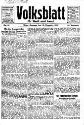 Volksblatt für Stadt und Land