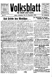 Volksblatt für Stadt und Land