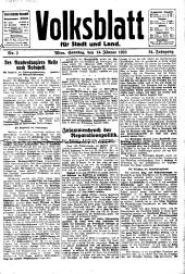 Volksblatt für Stadt und Land