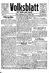 Volksblatt für Stadt und Land