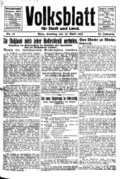 Volksblatt für Stadt und Land