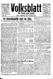 Volksblatt für Stadt und Land