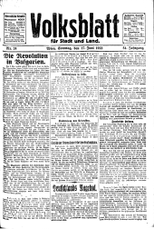 Volksblatt für Stadt und Land