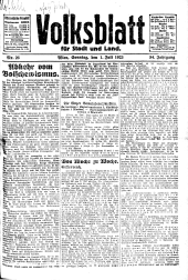 Volksblatt für Stadt und Land