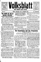 Volksblatt für Stadt und Land