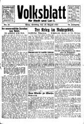 Volksblatt für Stadt und Land