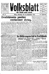 Volksblatt für Stadt und Land