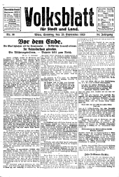 Volksblatt für Stadt und Land