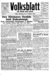 Volksblatt für Stadt und Land