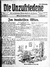 Die Unzufriedene