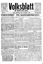 Volksblatt für Stadt und Land