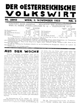 Der österreichische Volkswirt