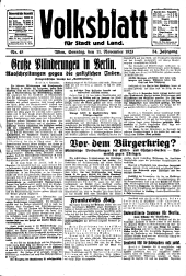 Volksblatt für Stadt und Land