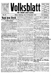 Volksblatt für Stadt und Land