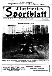 Illustriertes (Österreichisches) Sportblatt