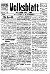 Volksblatt für Stadt und Land