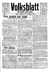 Volksblatt für Stadt und Land