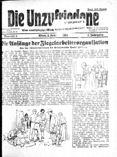 Die Unzufriedene
