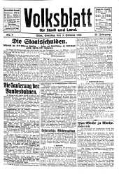 Volksblatt für Stadt und Land