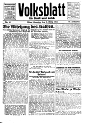 Volksblatt für Stadt und Land