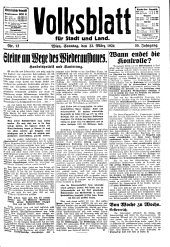 Volksblatt für Stadt und Land