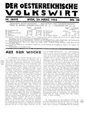 Der österreichische Volkswirt