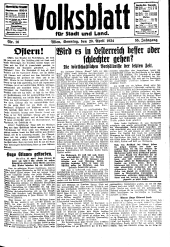 Volksblatt für Stadt und Land